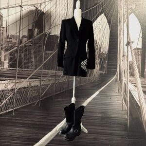 BEBE BLACK BLAZER SUIT JACKET